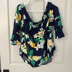 Old Navy Off the Shoulder Floral Top